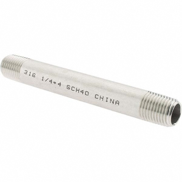 Stainless Steel Pipe Nipple: 1/4
