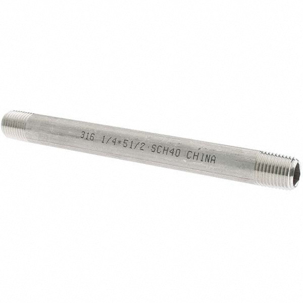 Stainless Steel Pipe Nipple: 1/4