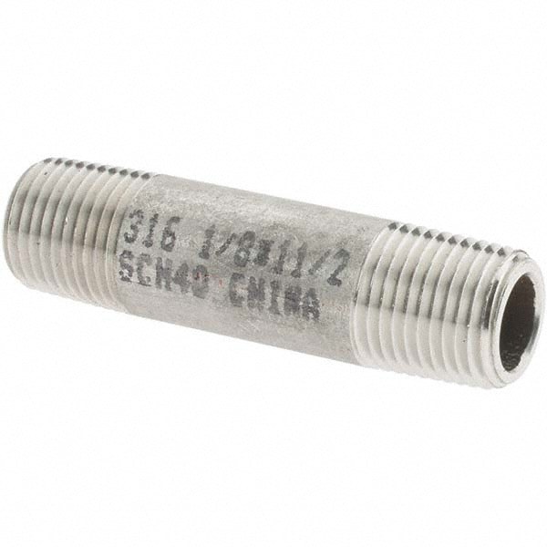 Stainless Steel Pipe Nipple: 1/8