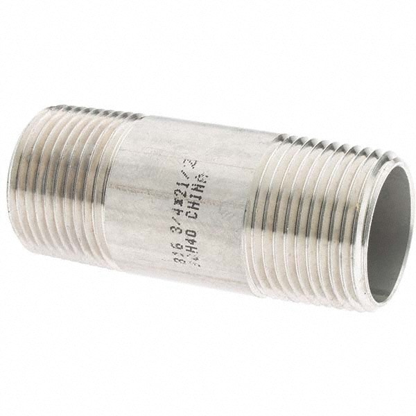 Stainless Steel Pipe Nipple: 3/4