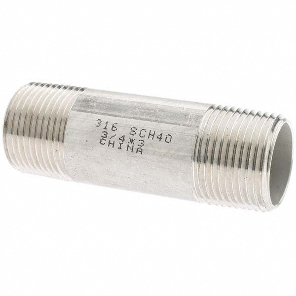 Stainless Steel Pipe Nipple: 3/4