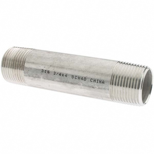 Stainless Steel Pipe Nipple: 3/4