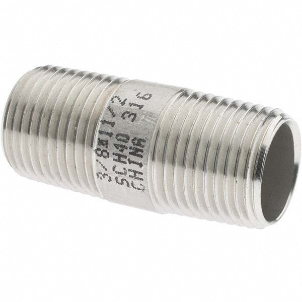 Stainless Steel Pipe Nipple: 3/8