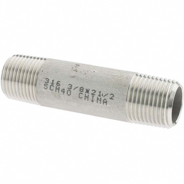 Stainless Steel Pipe Nipple: 3/8