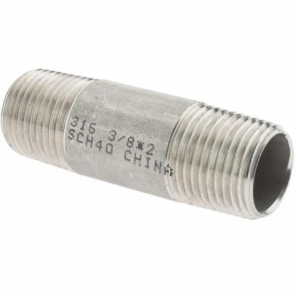 Stainless Steel Pipe Nipple: 3/8