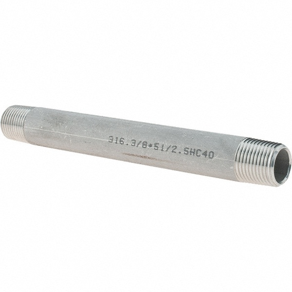 Stainless Steel Pipe Nipple: 3/8
