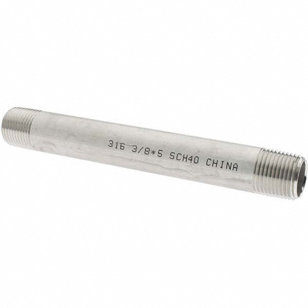 Stainless Steel Pipe Nipple: 3/8