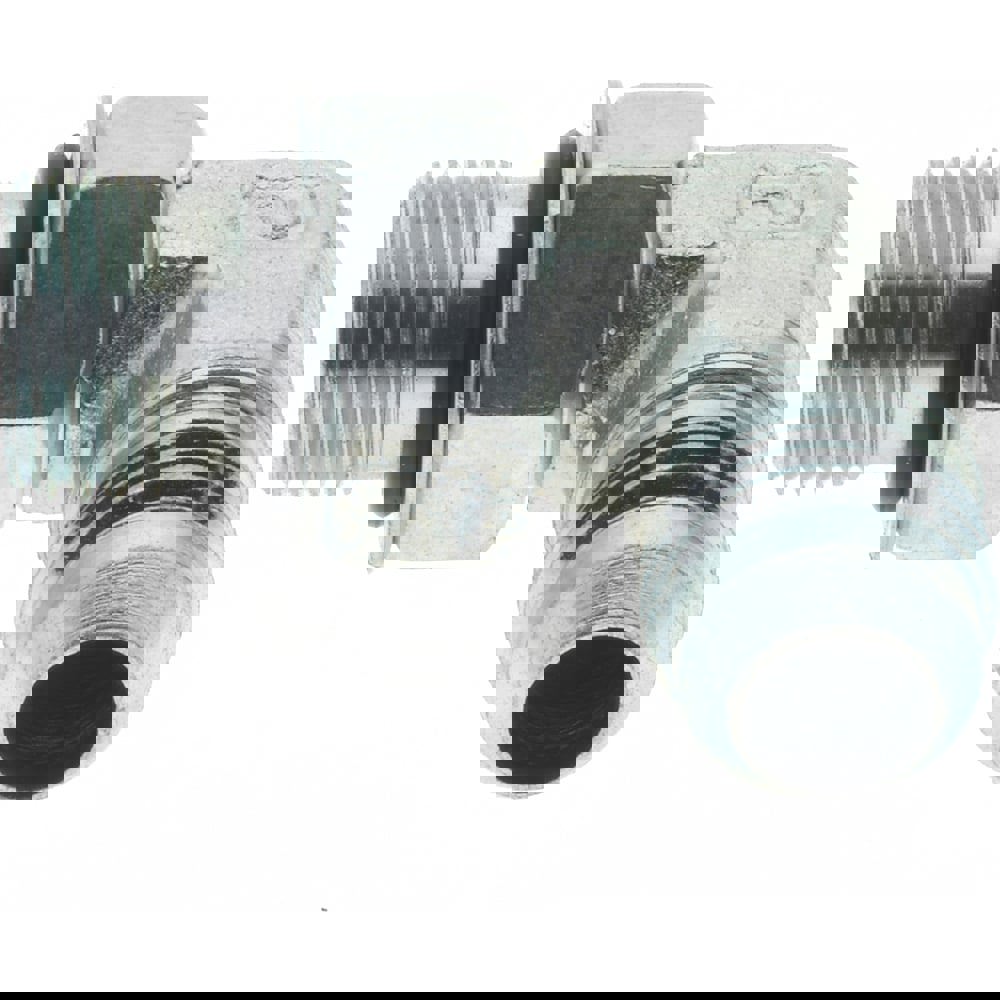 Steel Flared Tube 90 Deg Straight Thread Elbow: 3/8