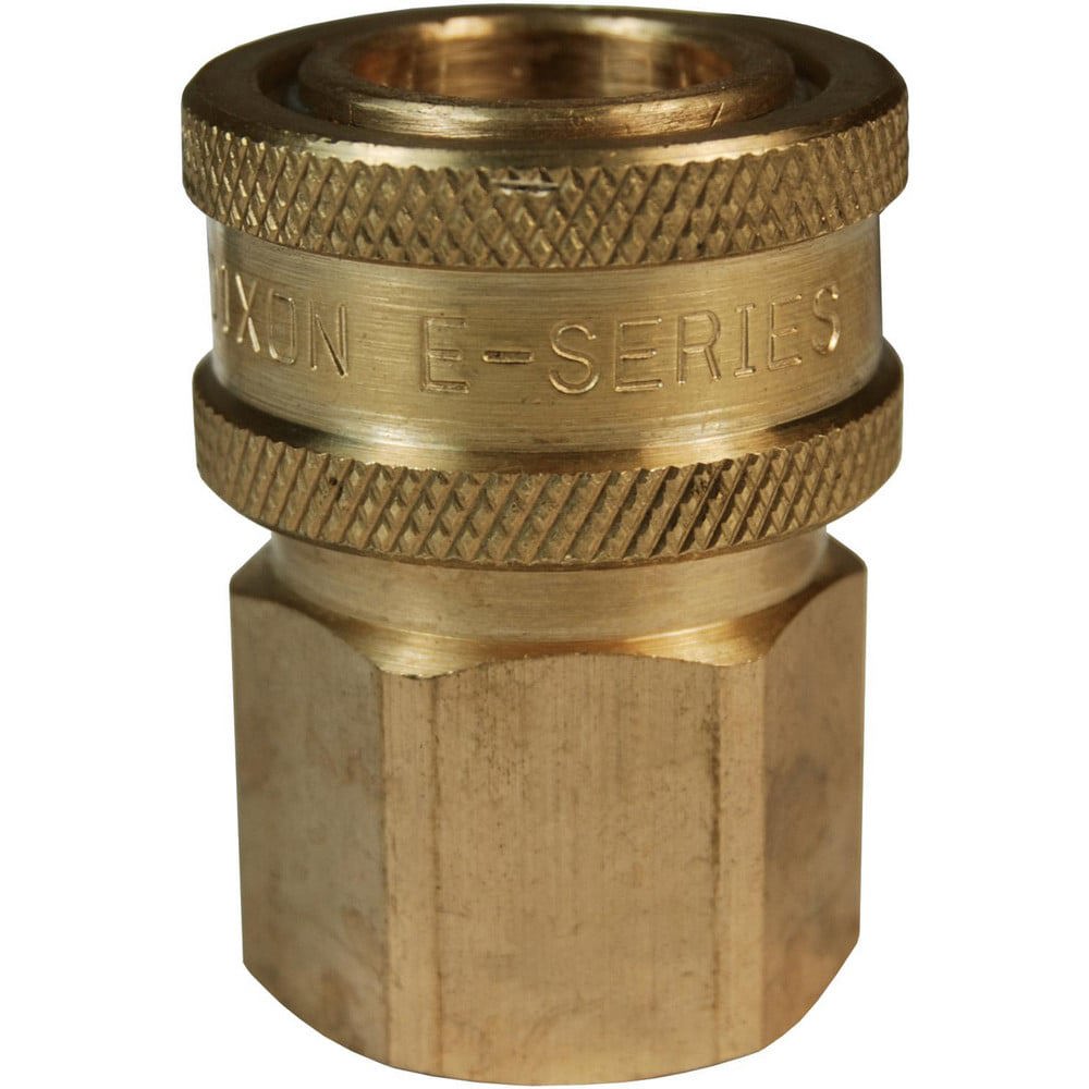 Hydraulic Hose Fittings & Couplings; Type: E-Series Straight Through Female Threaded Coupler ; Fitting Type: Coupler ; Hose Inside Diameter (Decimal Inch): 0.7500 ; Hose Size: 3/4 ; Material: Brass ; Thread Type: NPTF