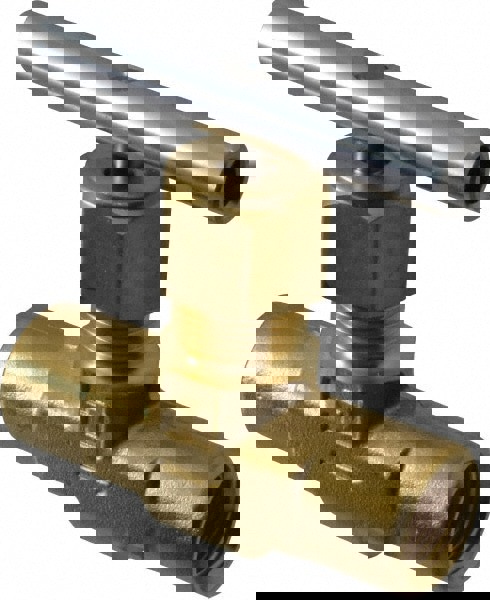 Needle Valve: Round Handle, Straight, 3/8