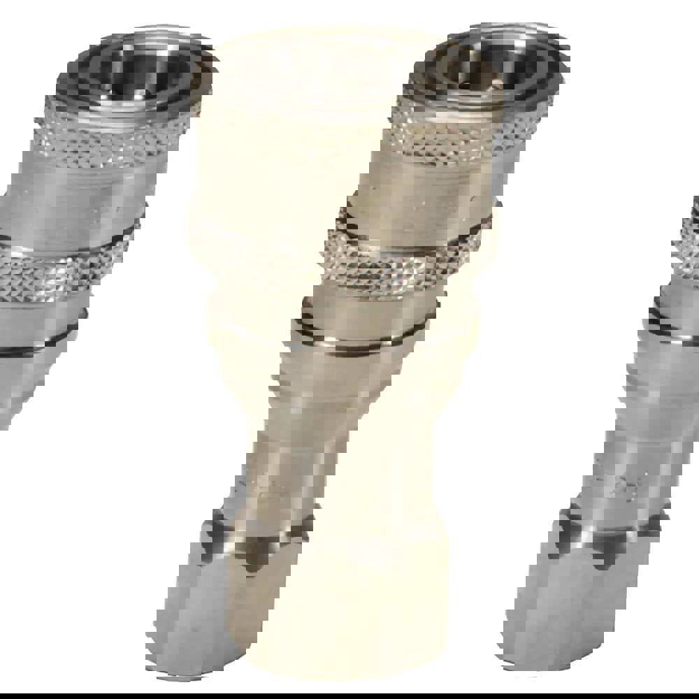 Hydraulic Hose Fittings & Couplings; Type: H-Series ISO-B Poppet Valve Female Threaded Coupler ; Fitting Type: Coupler ; Hose Inside Diameter (Decimal Inch): 0.7500 ; Hose Size: 3/4 ; Material: Stainless Steel ; Thread Type: NPTF