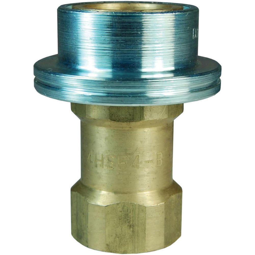 Hydraulic Hose Fittings & Couplings; Type: HS-Series ISO-B Steam Interchange Female Coupler ; Fitting Type: Coupler ; Hose Inside Diameter (Decimal Inch): 0.7500 ; Hose Size: 3/4 ; Material: Brass ; Thread Type: NPTF