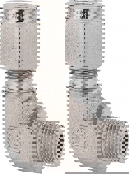 Compression Tube Male Elbow: 1/8-27