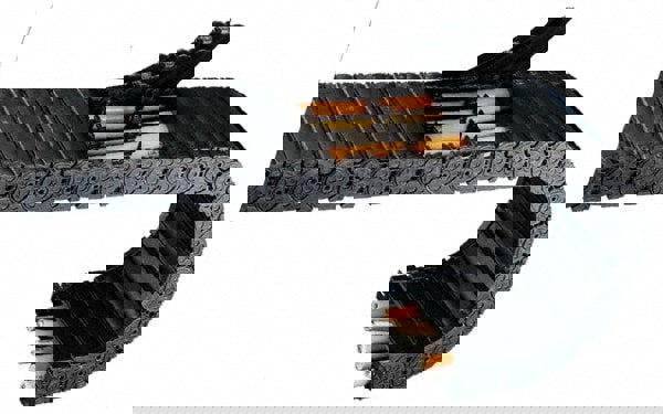 Cable & Hose Carriers; Access Type: Snap Open ; Overall Length (Feet): 1 ; Inside Height (Decimal Inch): 1.5200 ; Inside Height (mm): 38-1/2 ; Inside Width (Decimal Inch): 8.9000 ; Outside Height (Decimal Inch): 2.2400