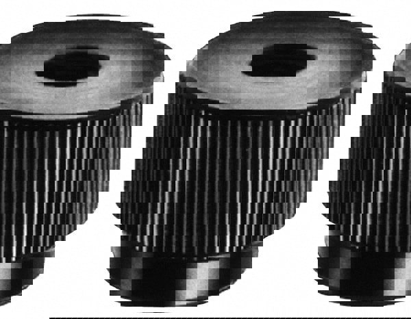 Thumb & Knurled Nuts; Head Type: Round Knurled ; Material: Steel ; Thread Size: M6x1.00 ; Overall Height: 0.5512; 14.0 ; Finish: Black Oxide ; Thread Standard: Metric