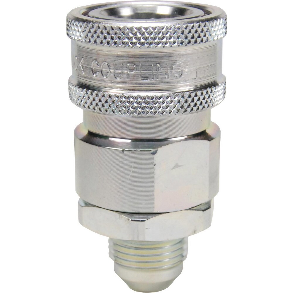 Hydraulic Hose Fittings & Couplings; Type: V-Series Valved Male Coupler ; Fitting Type: Coupler ; Hose Inside Diameter (Decimal Inch): 0.7500 ; Hose Size: 3/4 ; Material: Steel ; Thread Type: JIC