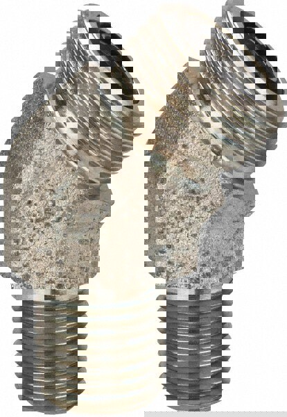 Compression Tube 45 deg Male Elbow: 1/4-18, 3/8