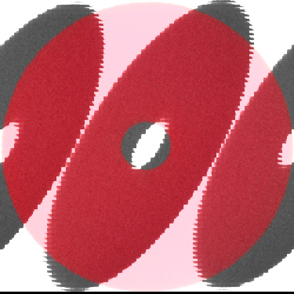 Floor Pads, Bonnets & Screens; Type: Buffer Pad ; Product Type: Floor Pad ; Material: Non-Woven Polyester ; Grit Grade: Fine ; Pad Color: Red ; Pad Length (Inch): 14