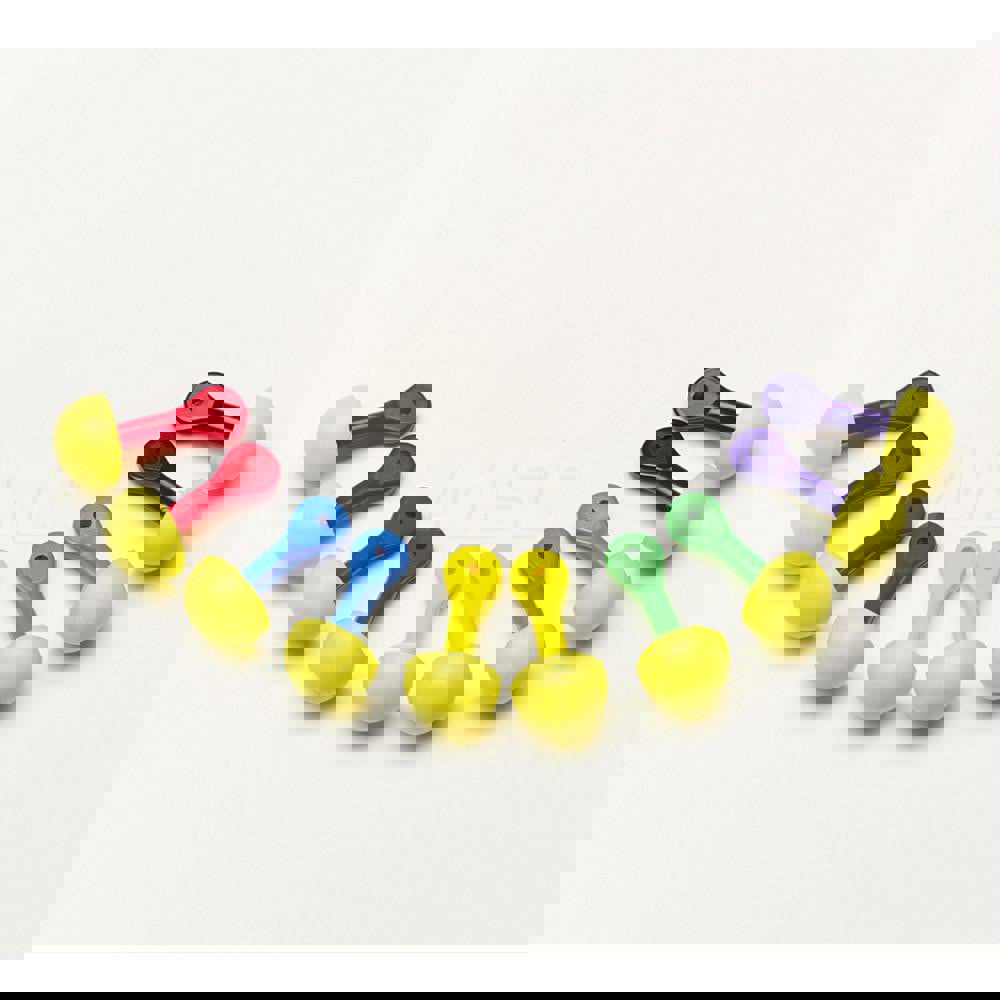 Earplug: 25dB, Foam, Round, Push-In Stem, Uncorded