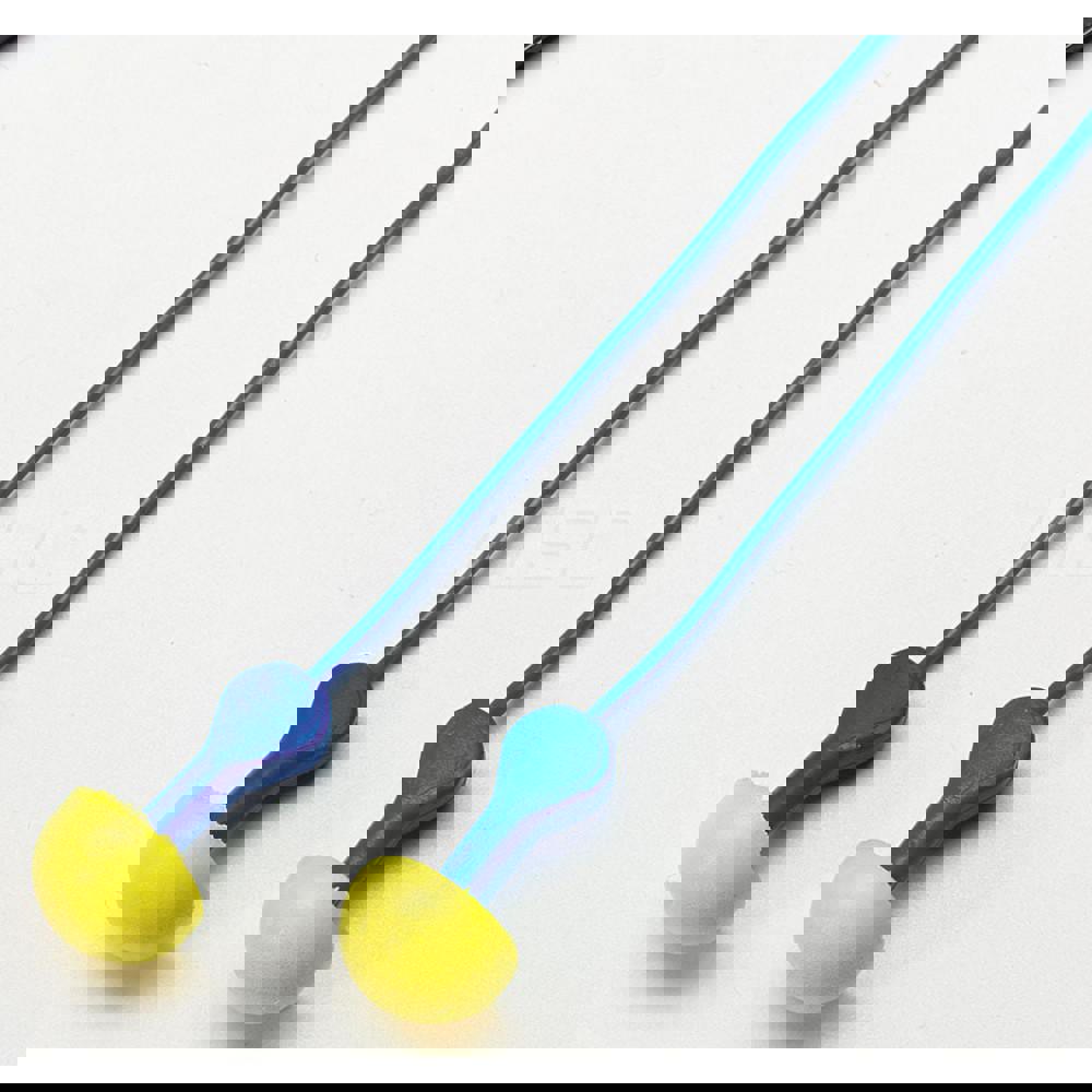 Earplug: 25dB, Foam, Round, Push-In Stem, Corded
