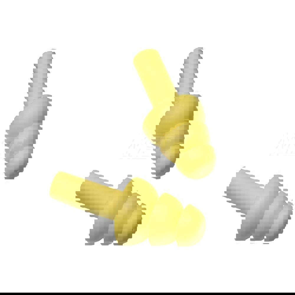 Earplug: 25dB, Plastic, Flanged, Push-In Stem, Uncorded