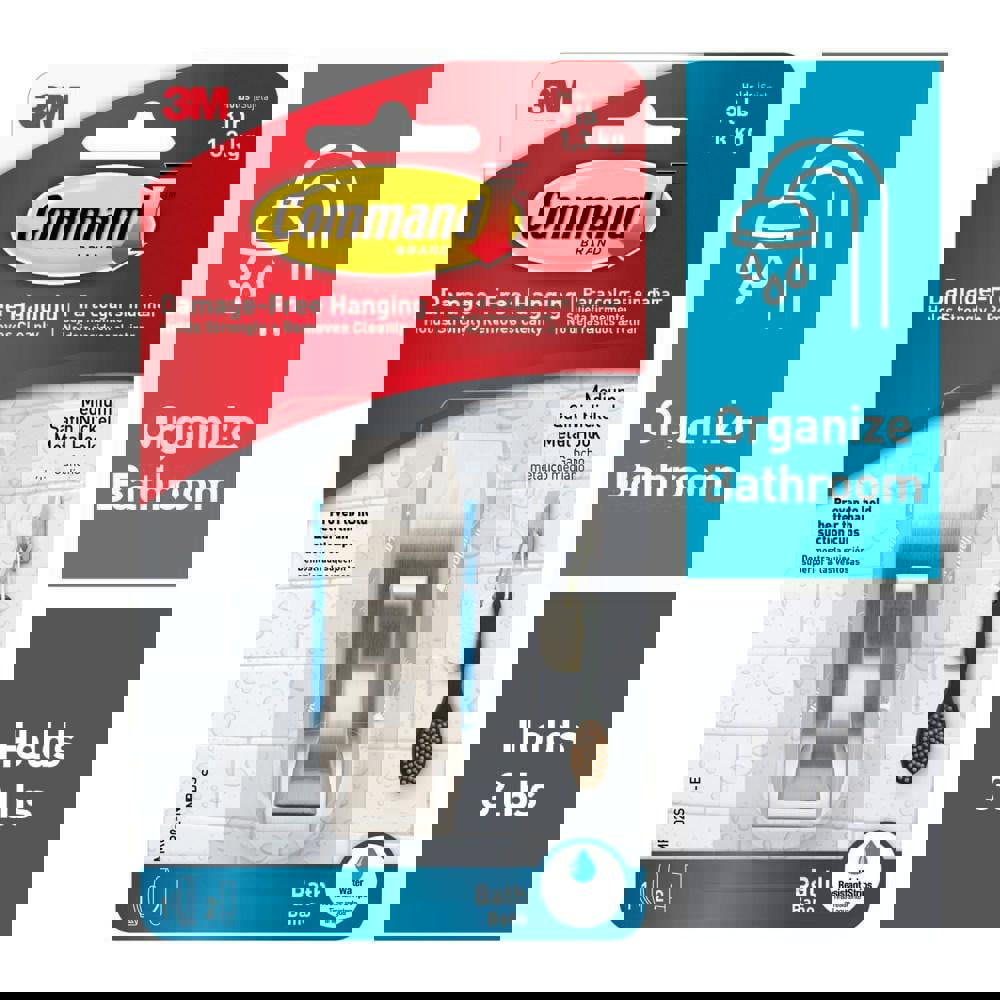 Storage Hook: Adhesive Back Mount, 1.155