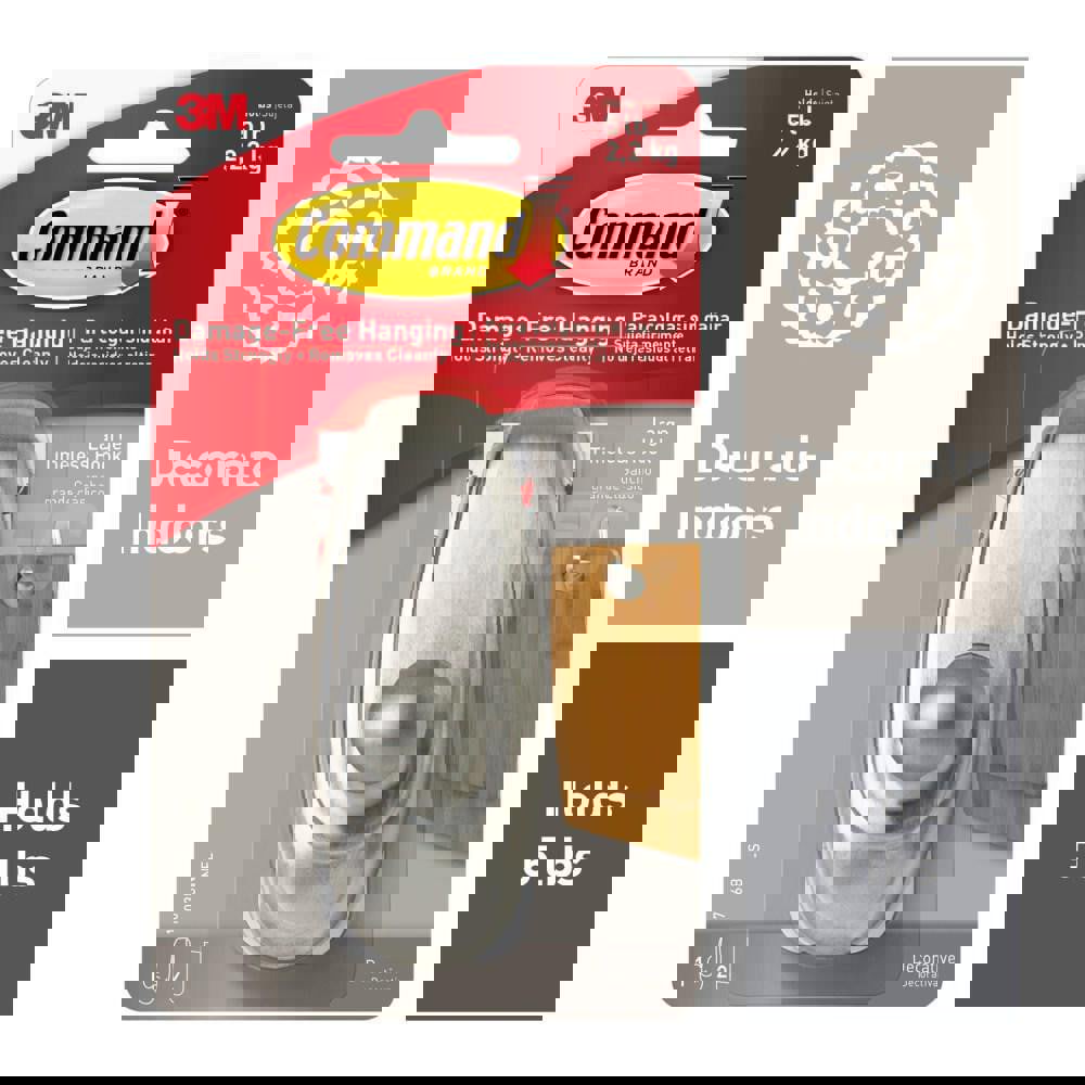 Storage Hook: Adhesive Back Mount, 1.75