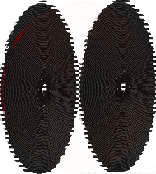 Hook & Loop; Shape: Roll ; Tape Width: 0.22in ; Color: Black ; Piece Length (Inch): 36 ; Tape Material: Acrylic ; Component Type: Hook & Loop