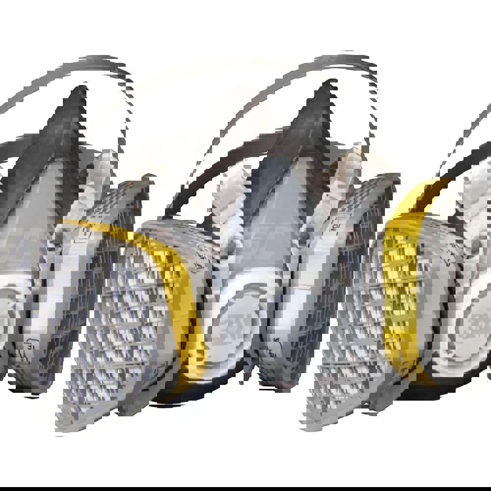 Half Facepiece Respirator with Cartridge: Large, Thermoplastic Elastomer, Permanently Attached