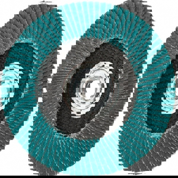 Flap Disc: 5/8-11 Hole, 80 Grit, Zirconia Alumina, Type 29