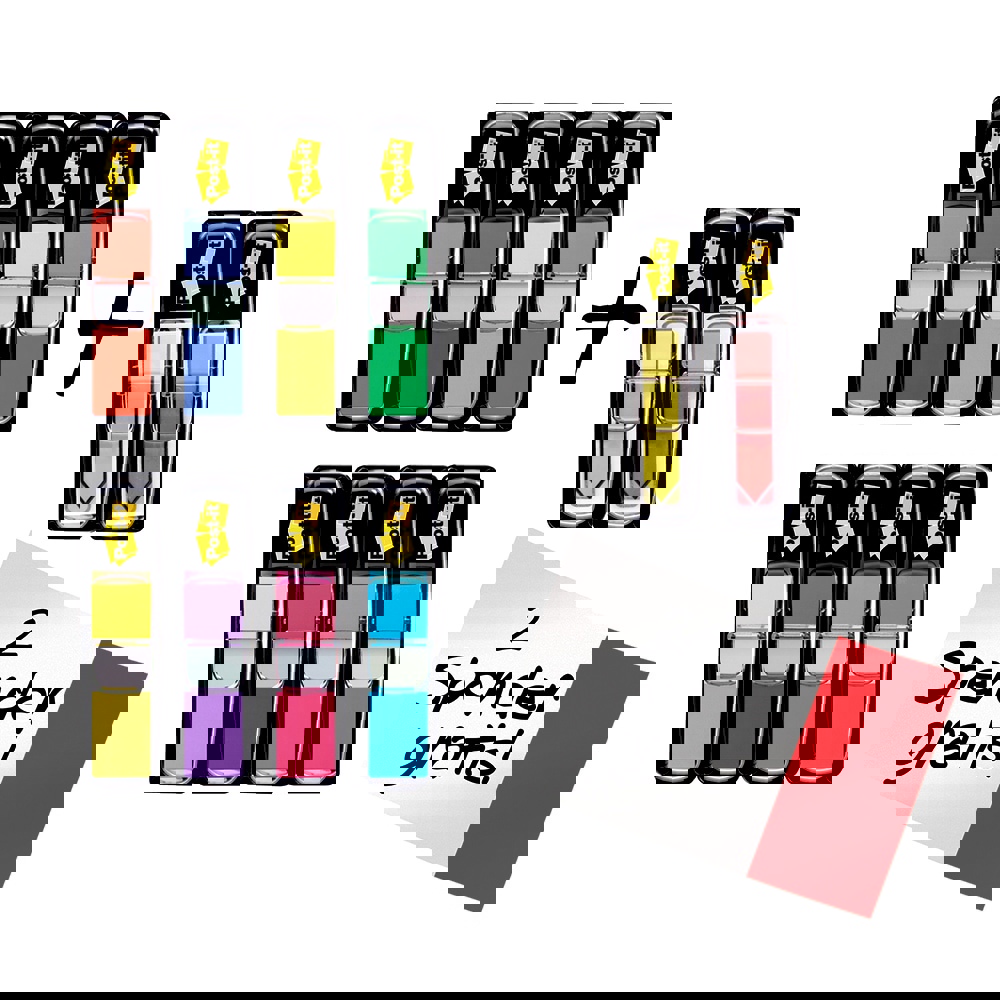 Self-Stick Page Flags; Style: Flag; Color: Multi-Color; Size: 0.47 x 1.7