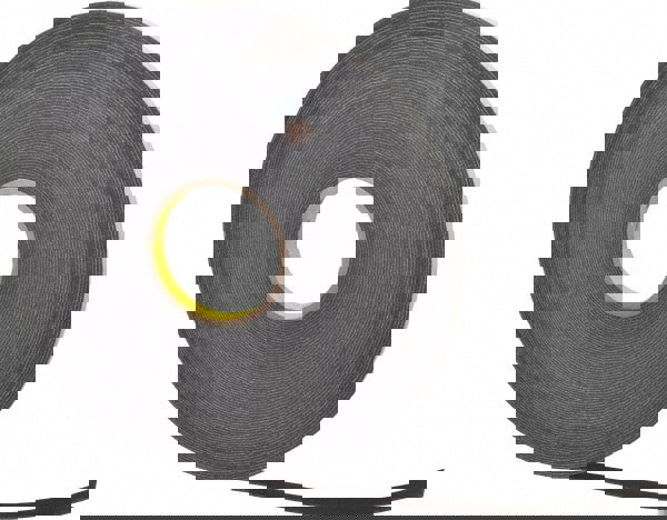 Black Double-Sided Polyethylene Foam Tape: 1/2