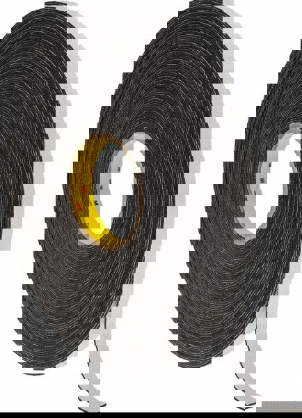 Black Double-Sided Polyethylene Foam Tape: 3/4