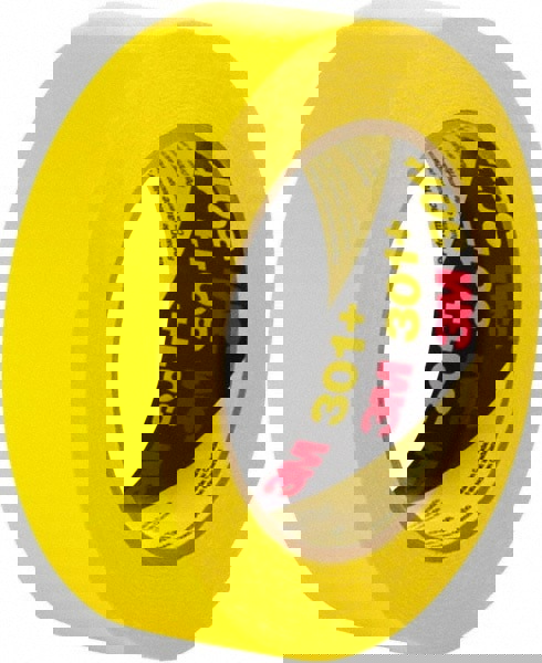 Masking Tape: 36 mm Wide, 60 yd Long, 6.3 mil Thick, Yellow