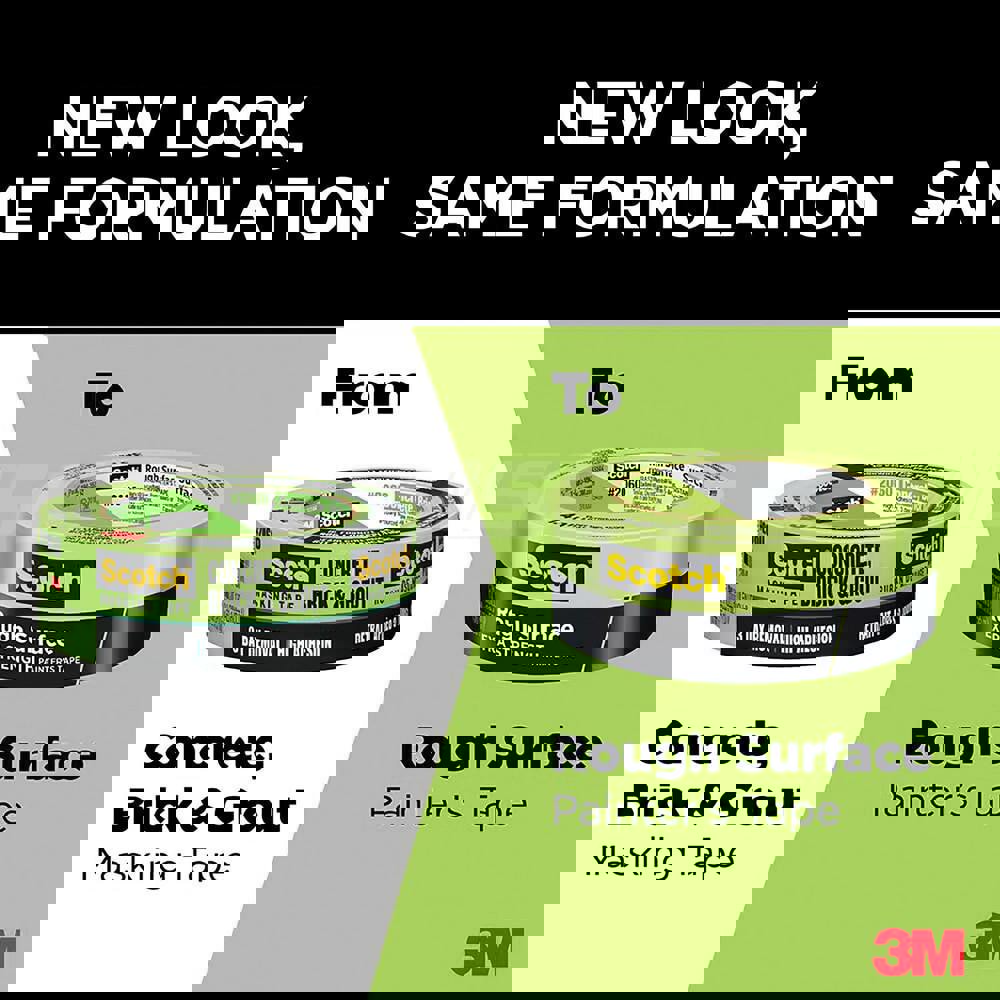 Masking Tape: 36 mm Wide, 60.1 yd Long, Green