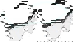 Safety Glass: Nuvo, Clear Lenses, Anti-Fog & Scratch-Resistant, ANSI Z87.1+;CSA Z94.3