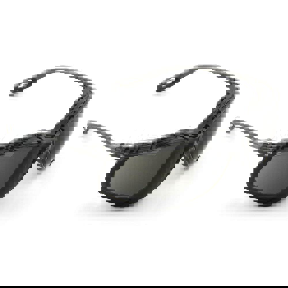 Virtua CCS Protective Eyewear with Foam Gasket, Black/Gray Plastic Frame, Gray Polycarbonate Lens