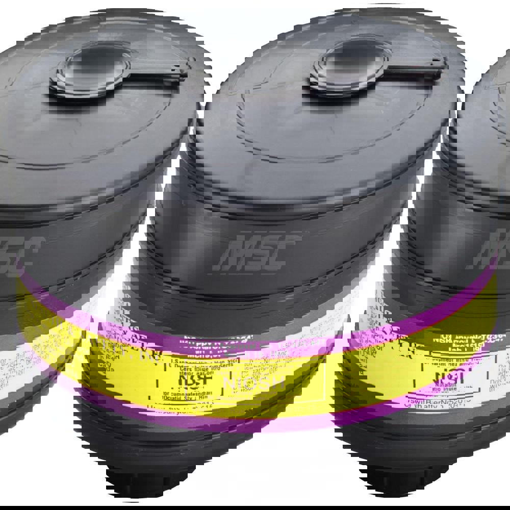 Chlorine, Hydrogen Chloride, Organic Vapor and Sulfur Dioxide Protection Cartridge and HEPA Filter Combination