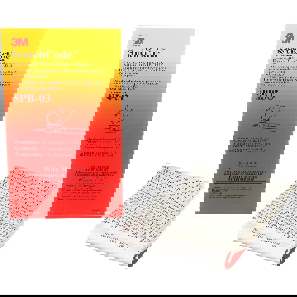 450 Label, 1.37 Inch Long x 0.22 Inch Wide x 1/4mm Thick, Numeric Vinyl Film Book