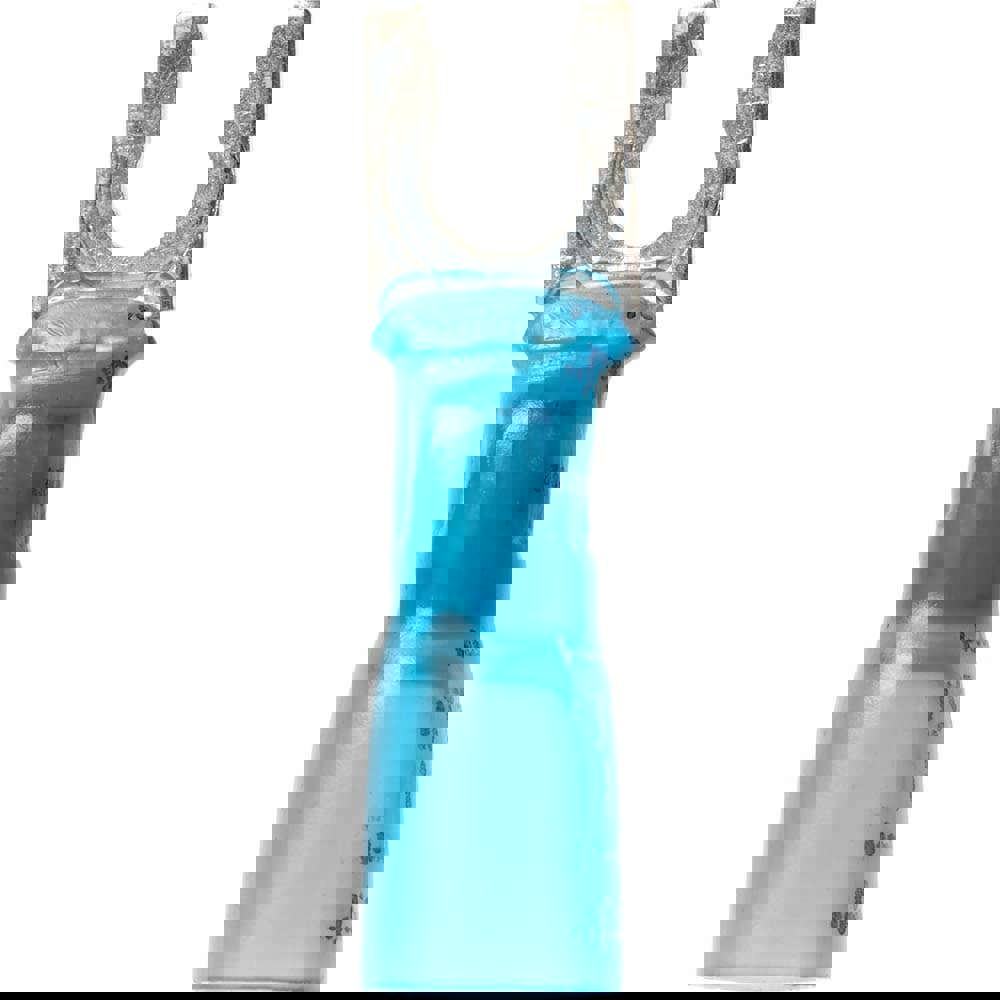 Locking Fork Terminal: Blue, Partially Insulated, #8 Stud, Crimp