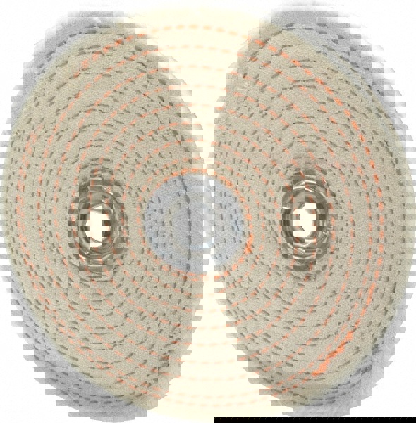 Unmounted Spiral Sewn Buffing Wheel: 6