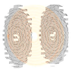 Unmounted Sisal with Cloth Cover Buffing Wheel: 8