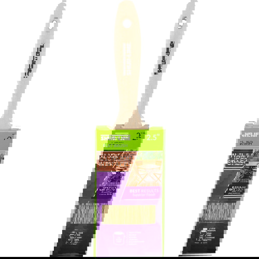 Paint Brush: White China, Natural Bristle