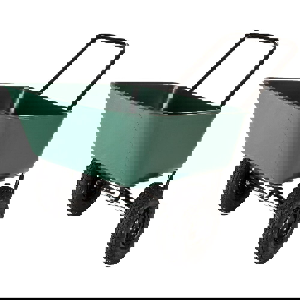 Wheelbarrows; Volume Capacity: 4.0ft3 ; Load Capacity: 300 ; Wheel Type: Pneumatic ; Handle Material: Steel ; Wheel Material: Rubber ; Tray Material: Polypropylene