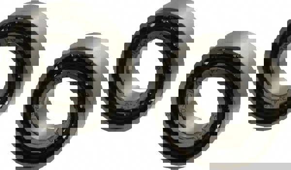 Angular Contact Ball Bearing: 17 mm Bore Dia, 35 mm OD, 10 mm OAW, Without Flange