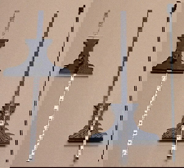 Combination Protractors & Depth Gages; Gage Type: Depth & Angle Gage; Rule Minimum Measurement (Inch): 0; Rule Maximum Measurement (Inch): 6; Angle Minimum Measurement: 30.00; 30.0 0; Angle Maximum Measurement: 60.0 0; 60.00; Rule Graduation (Inch): 1/64;