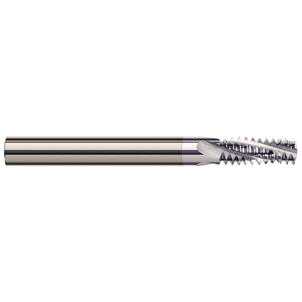 Helical Flute Thread Mill: 5/16-24, Internal/External, 3 Flute, 1/4