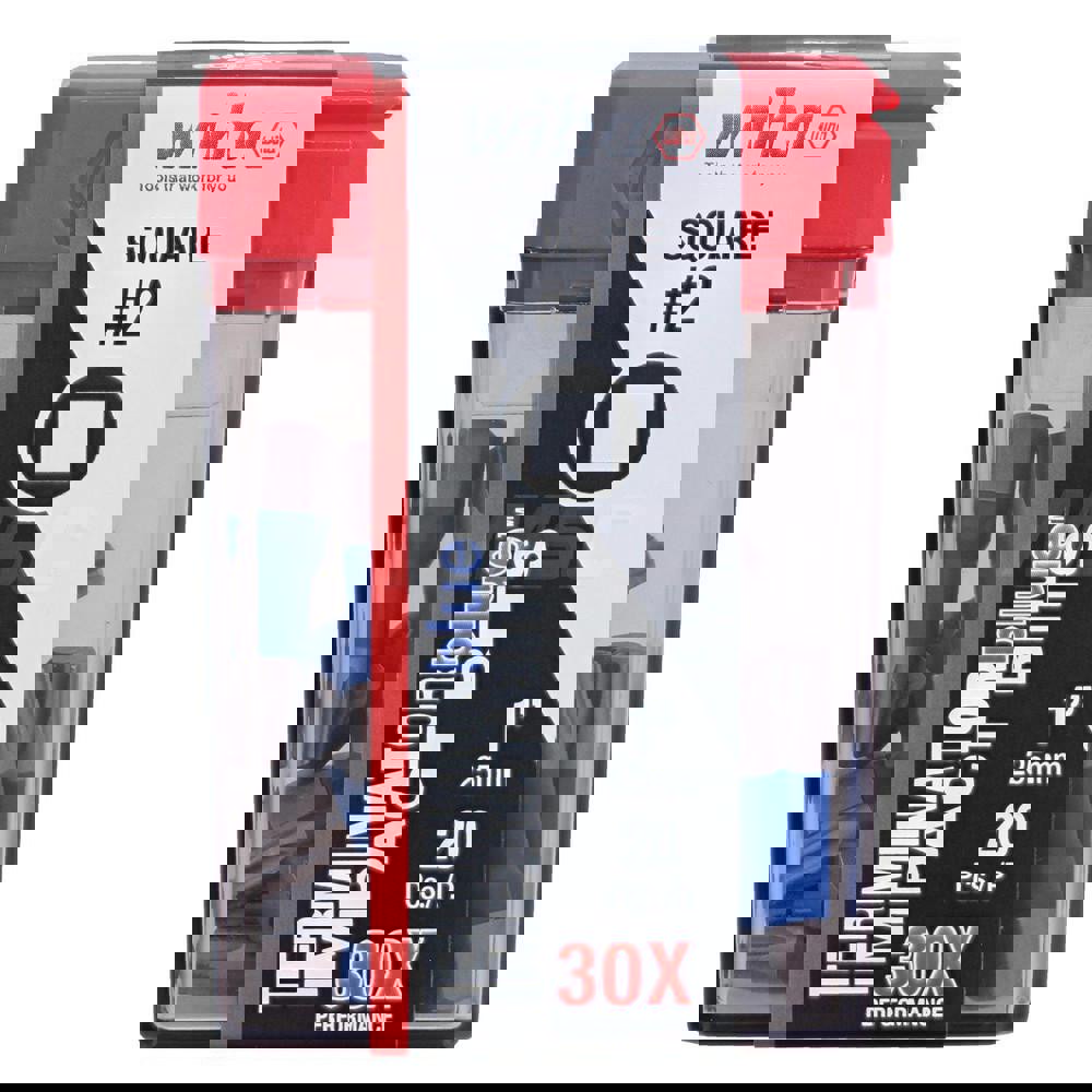 Power Screwdriver Bit: #2 Square Speciality Point Size, 1/4