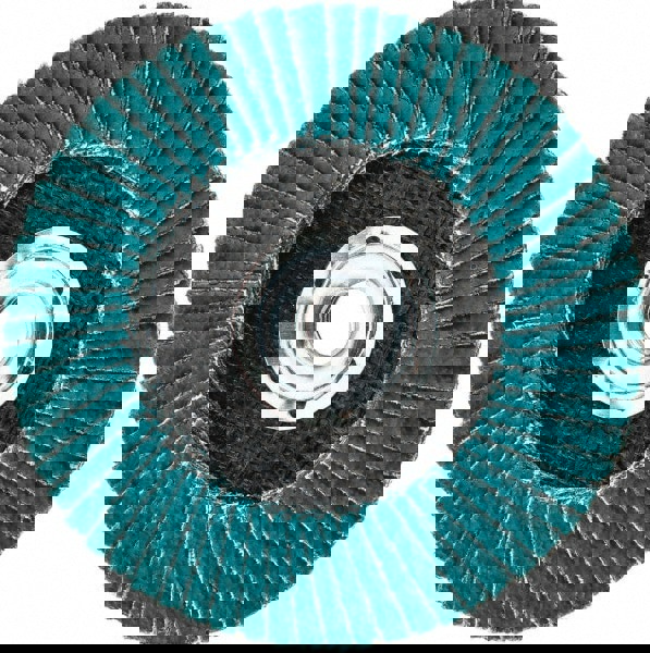 Flap Disc: 5/8-11 Hole, 36 Grit, Zirconia Alumina, Type 29