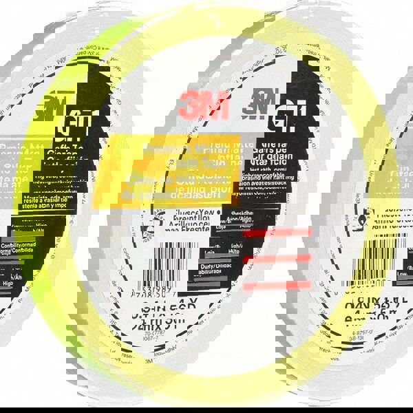 Gaffers Tape: 24 mm Wide, 50 m Long, Fluorescent Yellow